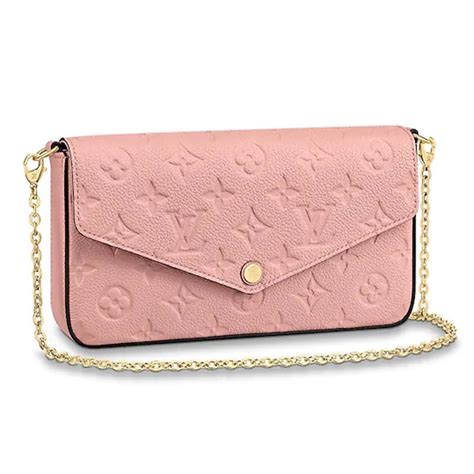 lv felicie pochette pink|monogram empreinte pochette felicie.